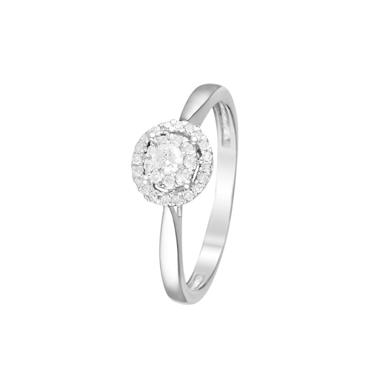 Bague " Ophélie" Or blanc et Diamant