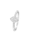 Bague "Sansa" Or blanc et Diamants