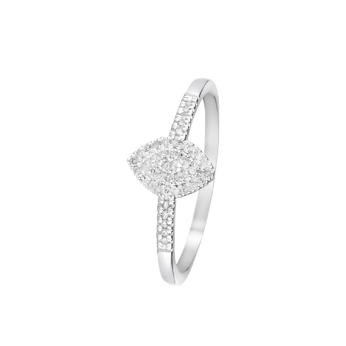 Bague "Sansa" Or blanc et Diamants Bague " Mathilde" Or blanc et Diamant