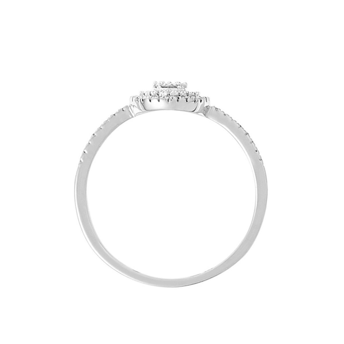 Bague "Beauty Queen" Or blanc et Diamants