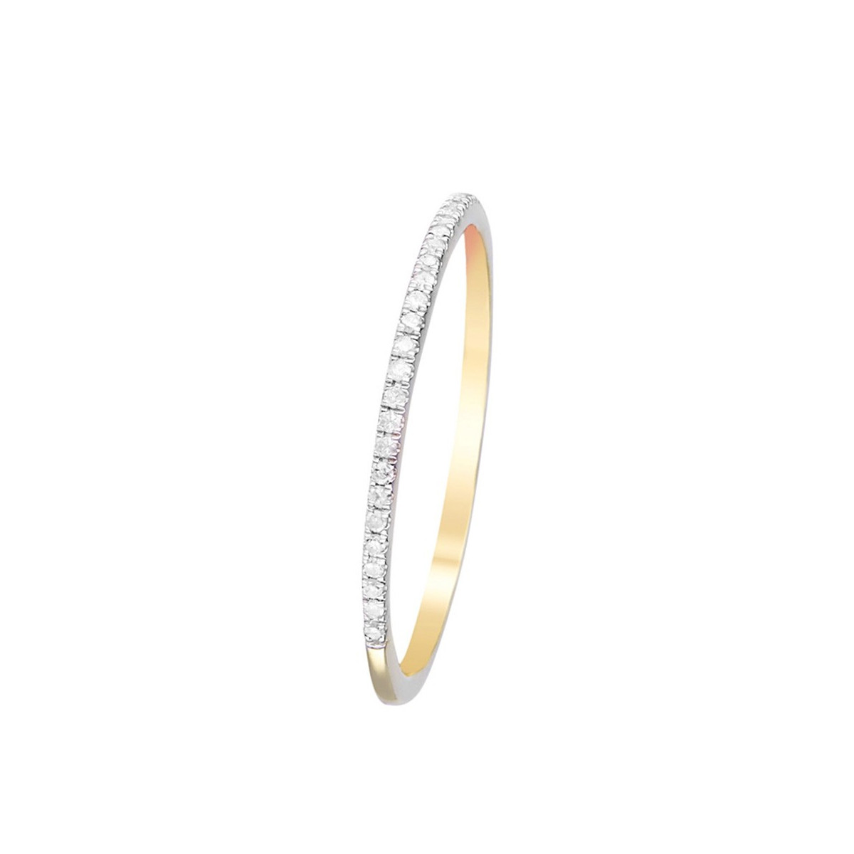 Bague Alliance "Simply you" Or jaune et Diamants