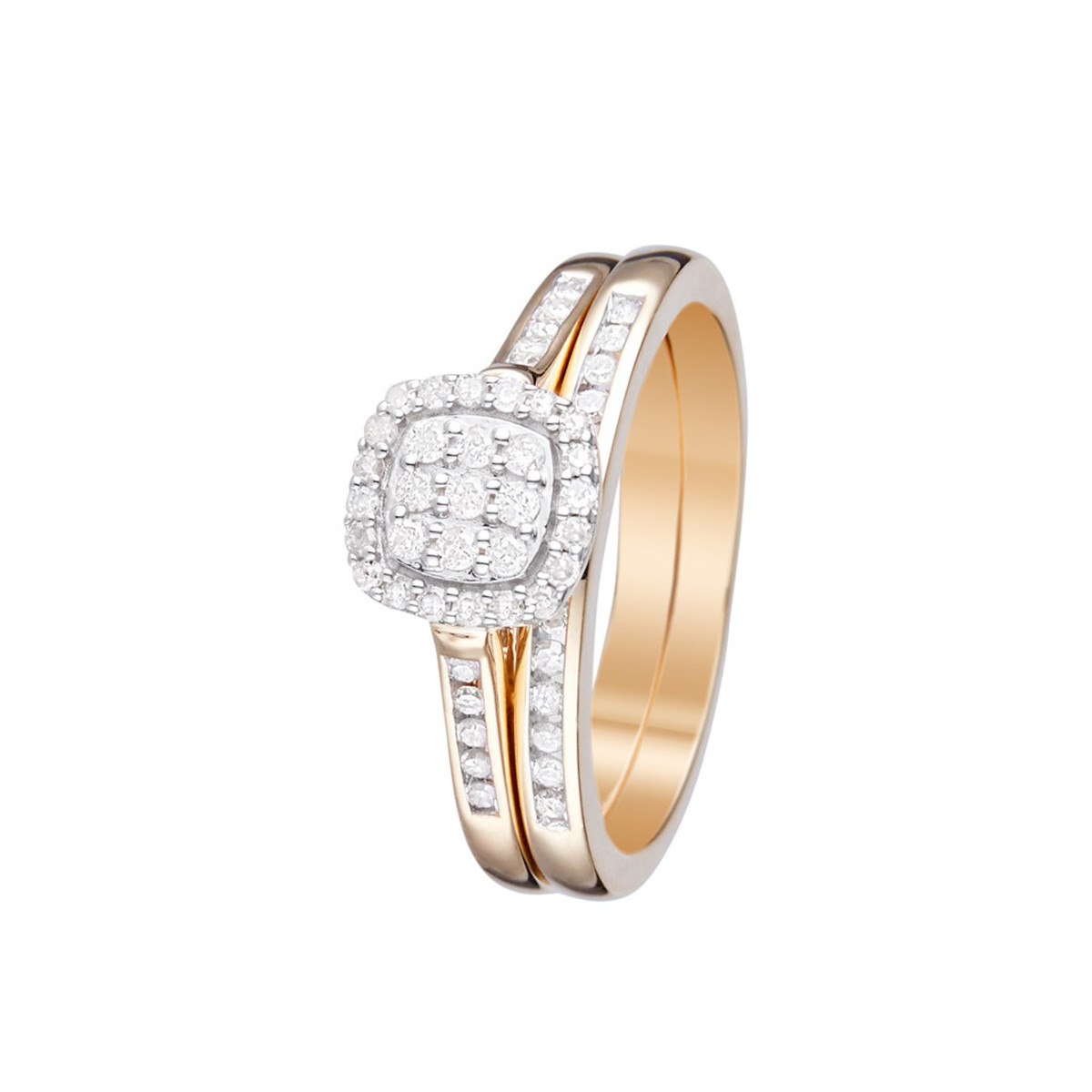 Bague Mon voeu le plus cher Or jaune et Diamants Bague " Athénaïs" Or jaune et Diamant