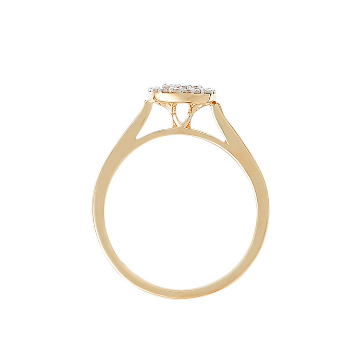 Bague " Athénaïs" Or jaune et Diamant