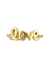 Bague à message laiton doré "LOVE"