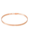 Bracelet Jonc à message laiton rosé "ATTACHIANTE"