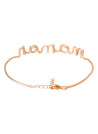 Bracelet à message laiton rosé "MAMAN"