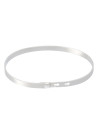Bracelet Jonc à message laiton argenté "LA TETE DANS LES ETOILES"