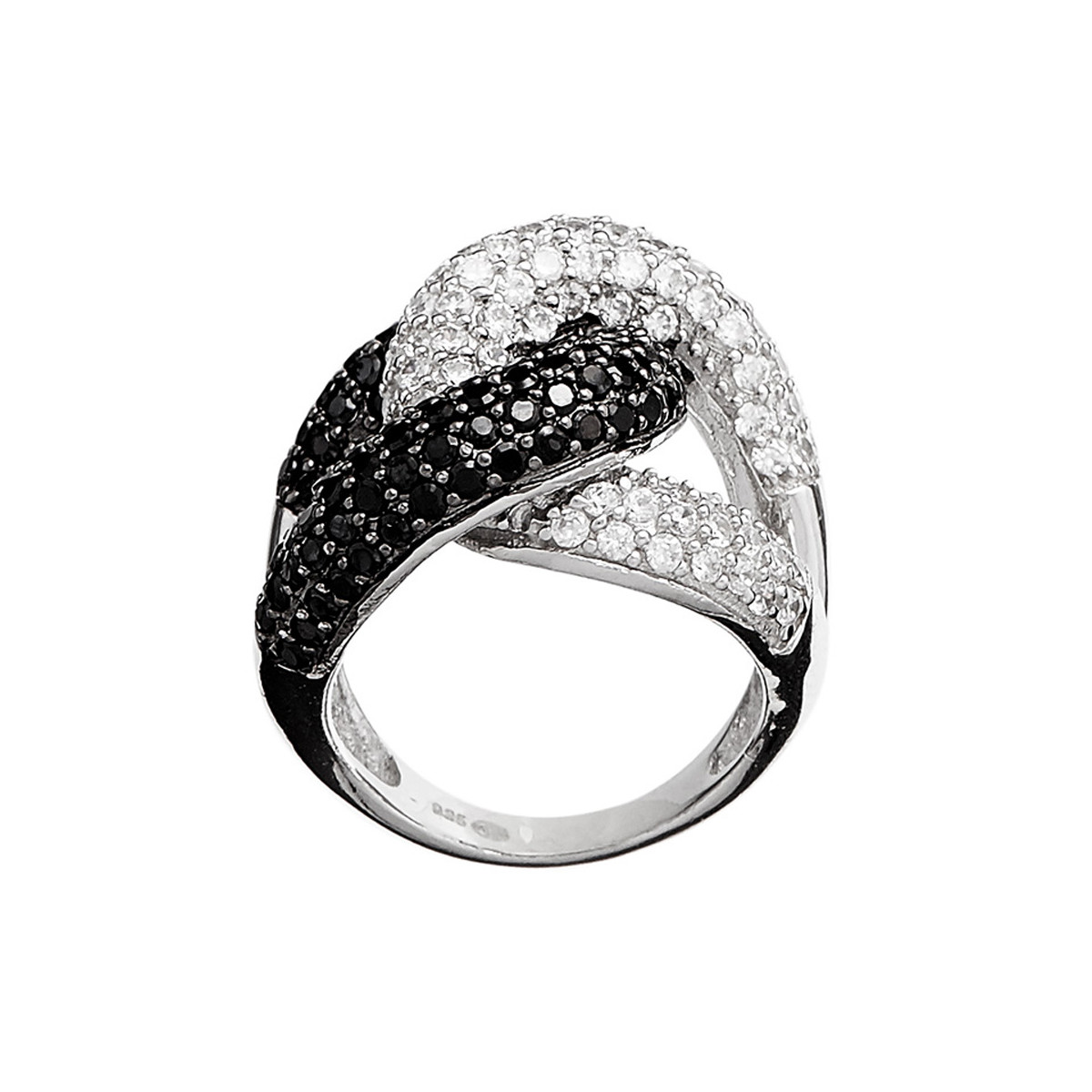 Bague "Black&White" Argent 925