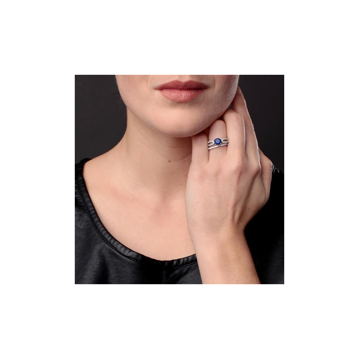 Bague en argent et oxydes de zirconium "Impériale" Bagues en argent et oxydes de zirconium "Impériale"