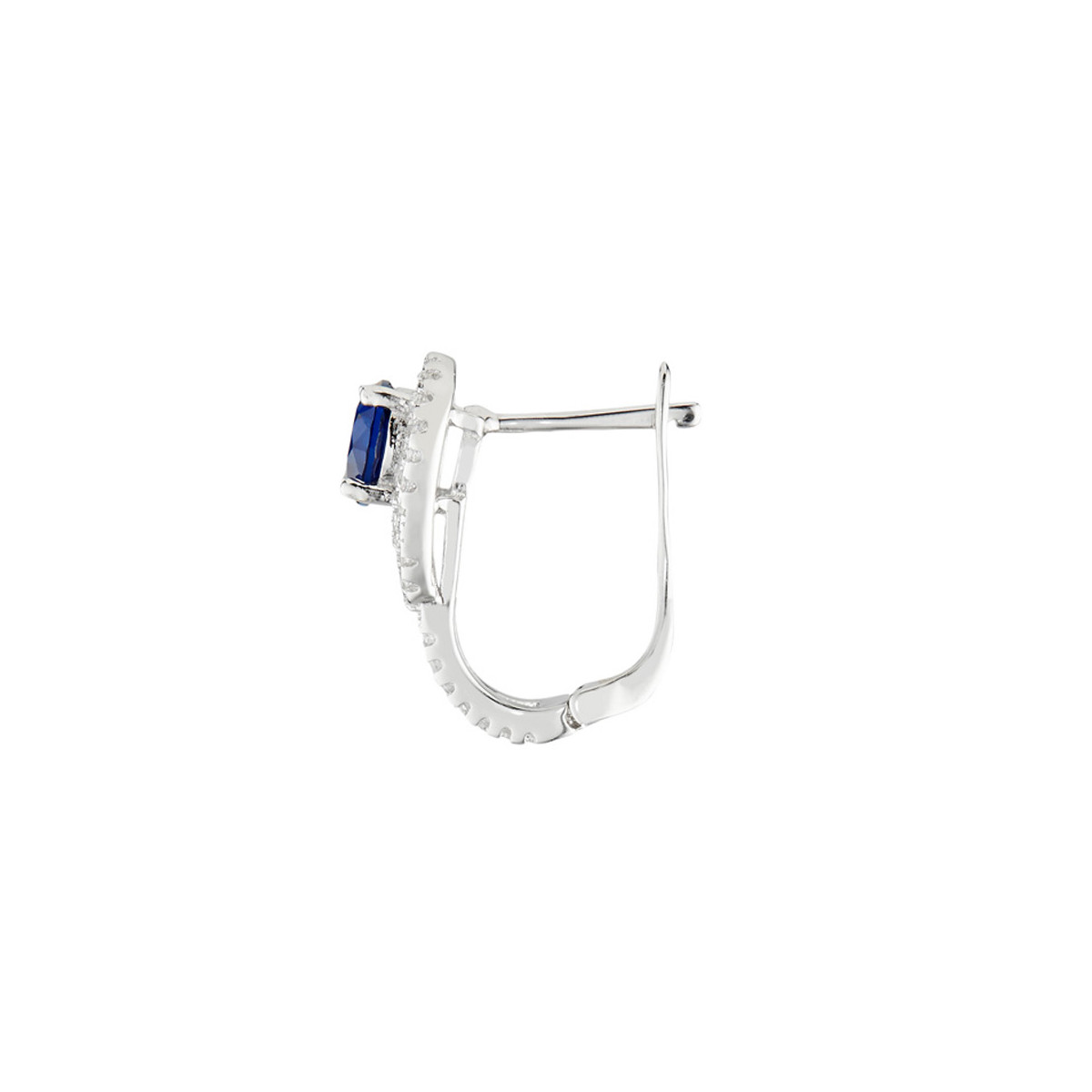 Boucle d'oreilles en argent et oxydes de zirconium "Impératrice" Boucles d'oreilles en argent et oxydes de zirconium "Impératrice"