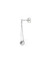 Boucles d'oreilles en argent et oxydes de zirconium "Géométrique Rond"
