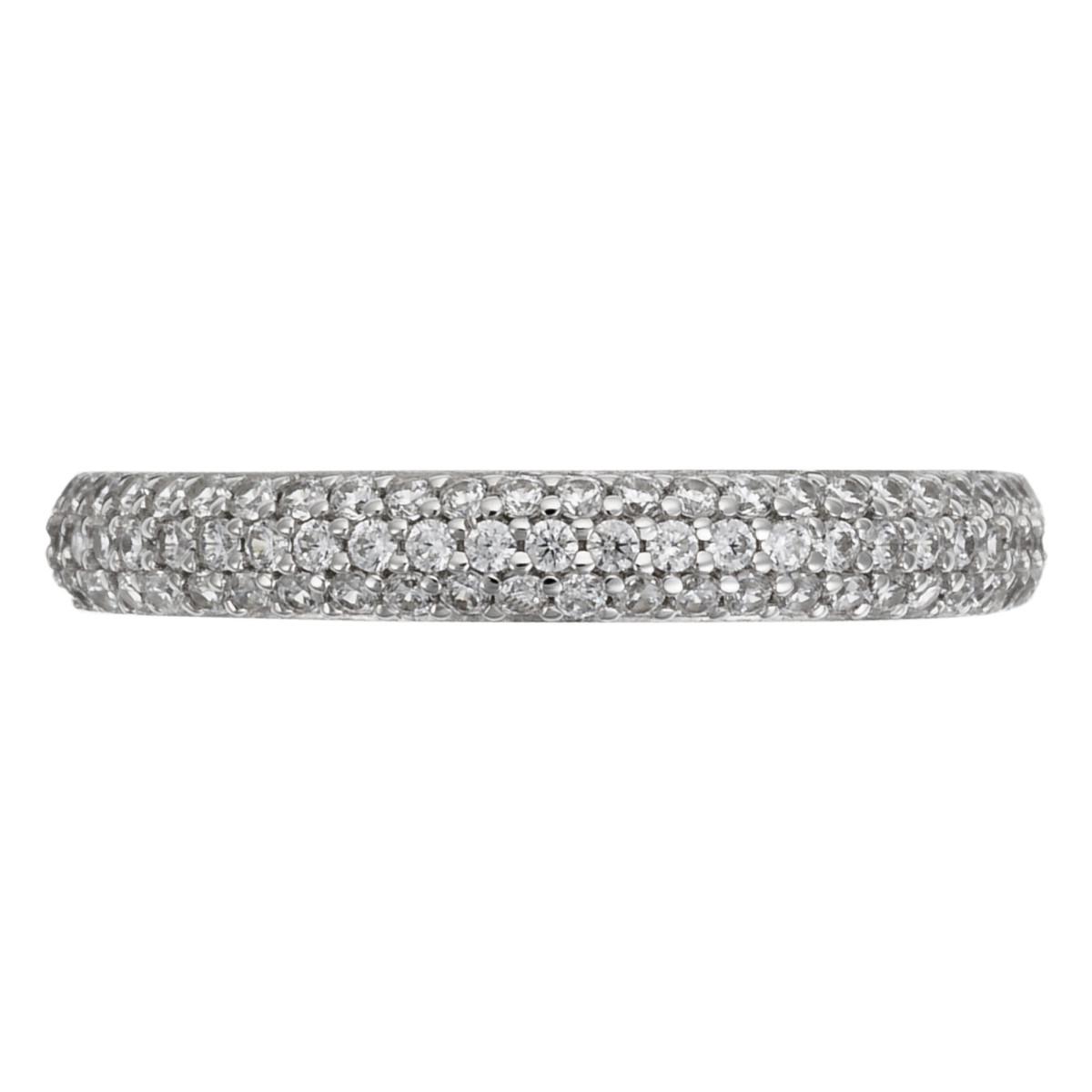 Bague "Halo" Or blanc