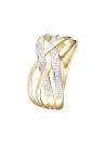 Bague Or Jaune et Diamants 0,03 carats "Cayos"