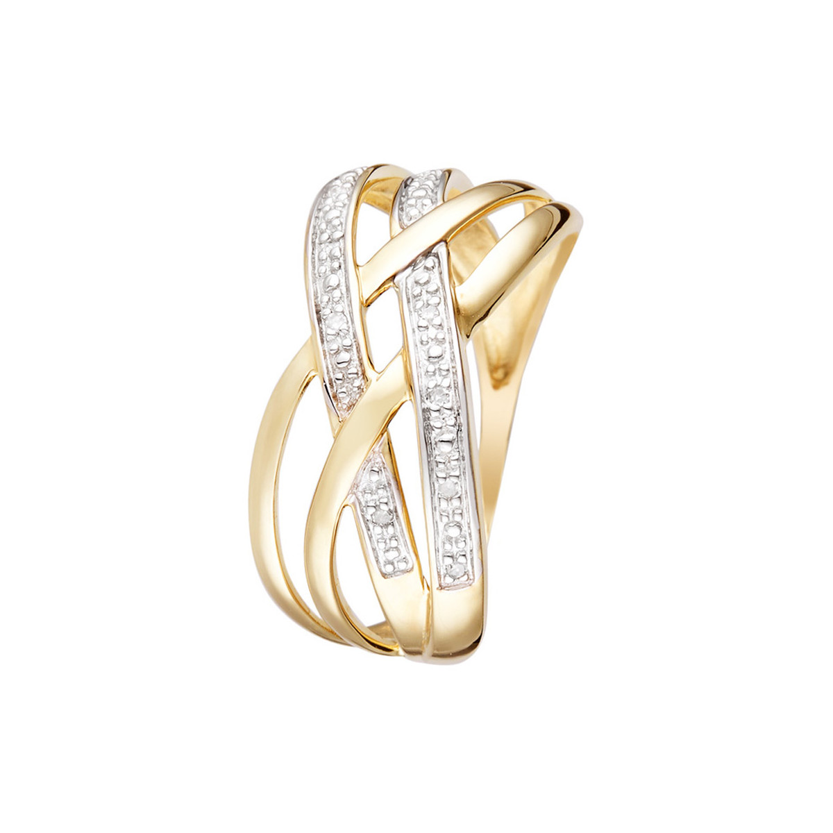 Bague " Pascaline" Or jaune et Diamant