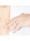 Bague Or Blanc et Diamants 0,11 carats "Akna"