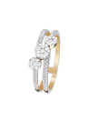 Bague Or Jaune et Diamants 0,45 carats "3 mots Doux"