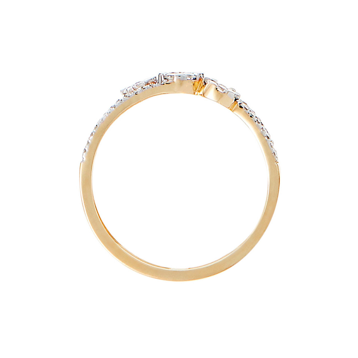 Bague Or Jaune et Diamants 0,45 carats "3 mots Doux" Bague "3 mots Doux" Or jaune et Diamants