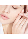 Bague Or Blanc et Diamants 0,15 carats "Mon bonheur"