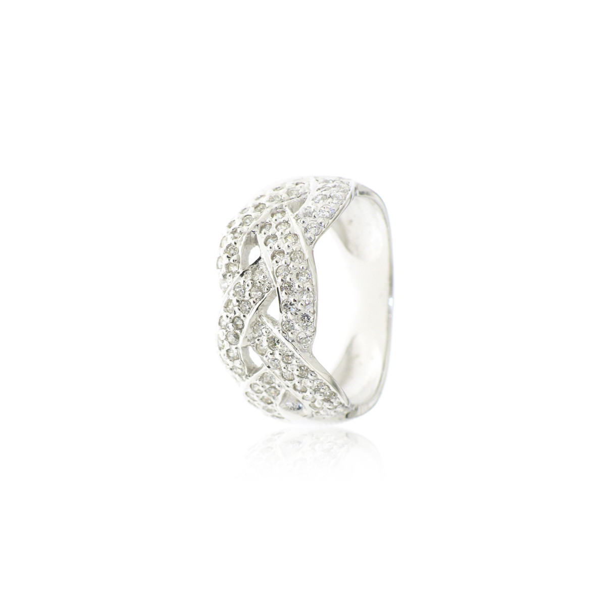 Bague tressée argent clearance