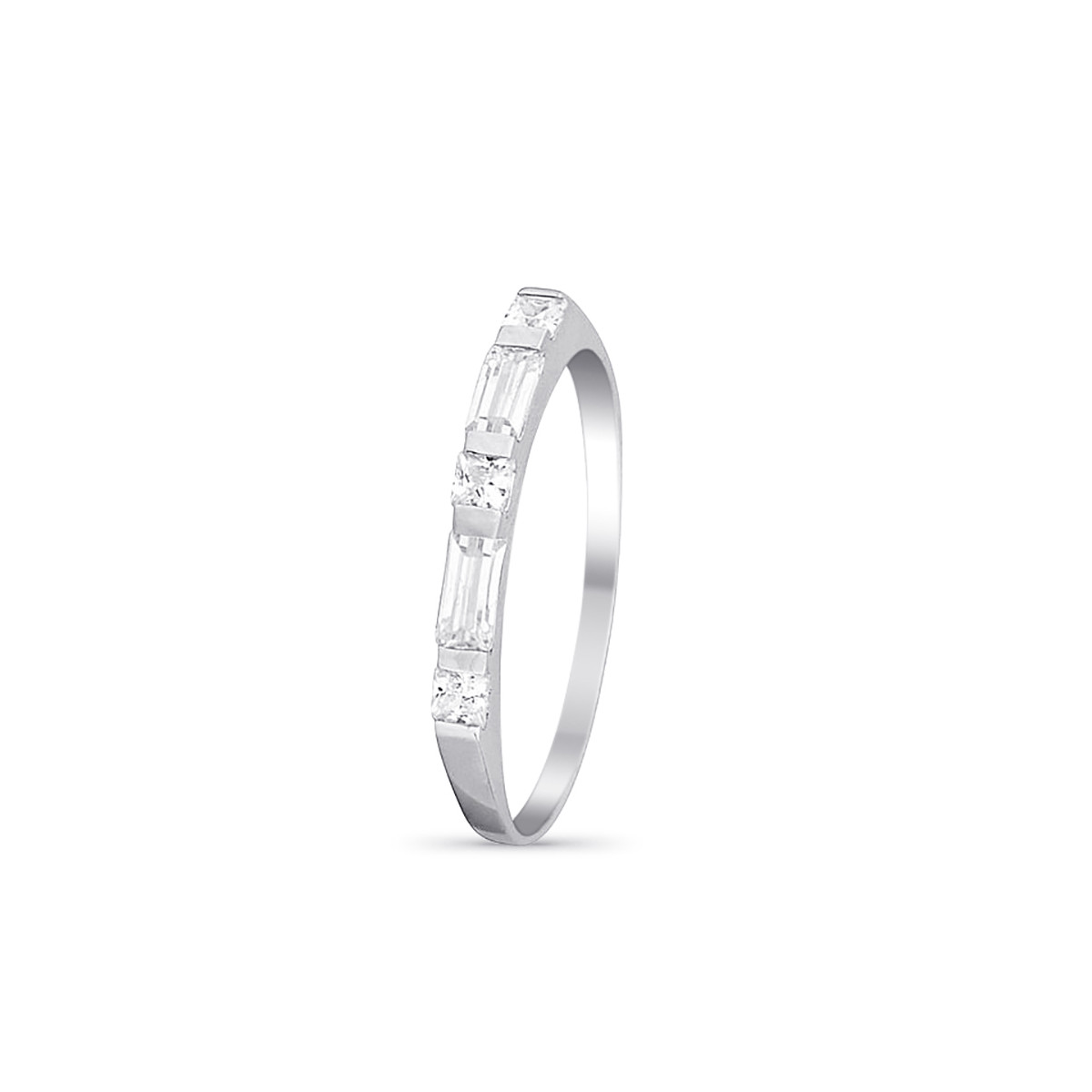 Bague Or Blanc et oxydes de zirconium "Authentique" Bague Or Blanc et oxydes de zirconium "Authentique"