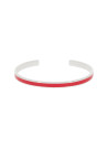 Bracelet jonc ouvert Émail rose finition rosée