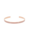 Bracelet jonc ouvert "CORFOU'' Émail rose finition rosée