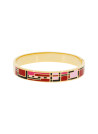 Bracelet Manchette jonc "JAIPUR'' émail multicolore finition dorée