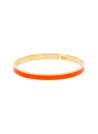 Bracelet jonc Bilbao Émail orange finition dorée