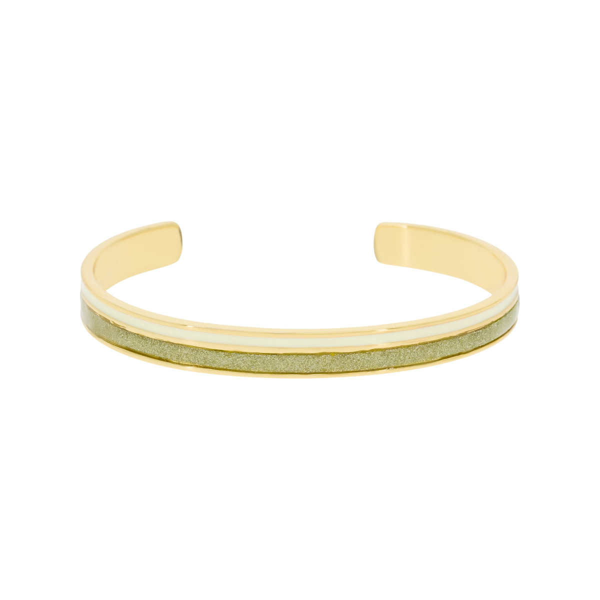 Bracelet Émail mullticolore "Louxor" finition dorée Bracelet Jonc ANTIQUA émail multicolore finition dorée