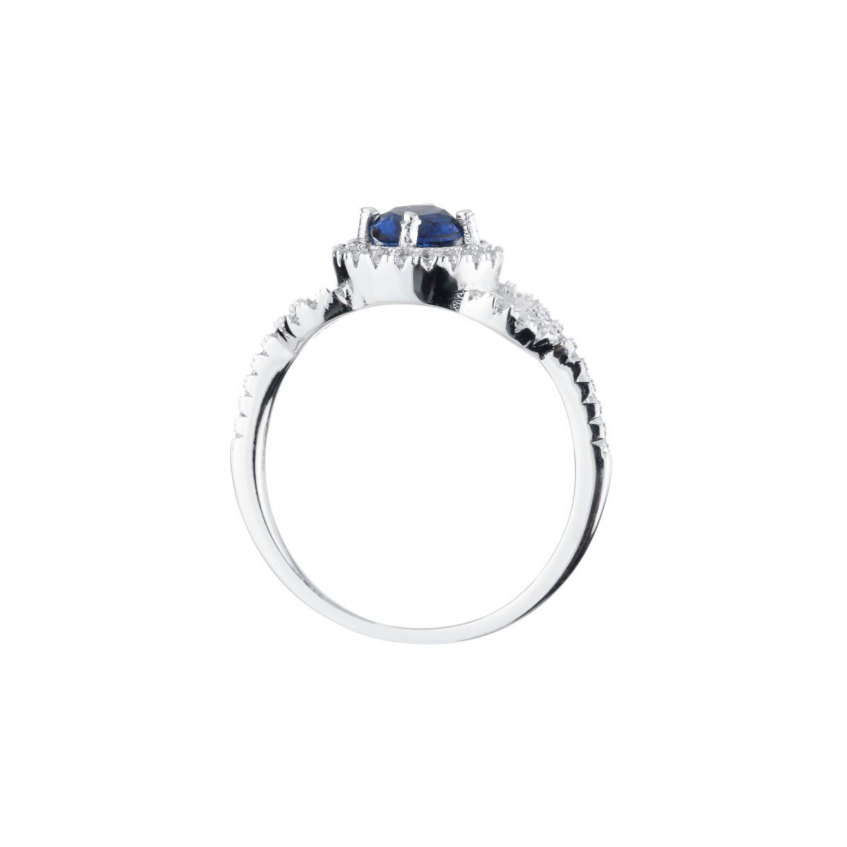Bague en argent et oxydes de zirconium "Nœud Scintillant" Bague en argent et oxydes de zirconium "N?ud Scintillant"