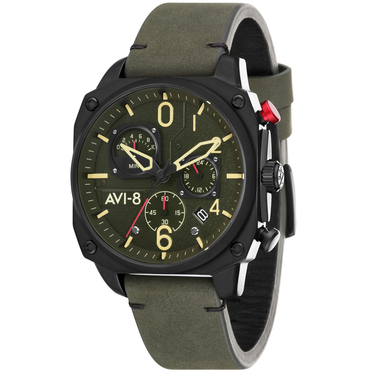 montre homme haut de gamme Montre AVI-8 HAWKER HUNTER Quartz Chronograph - AV-4052-08