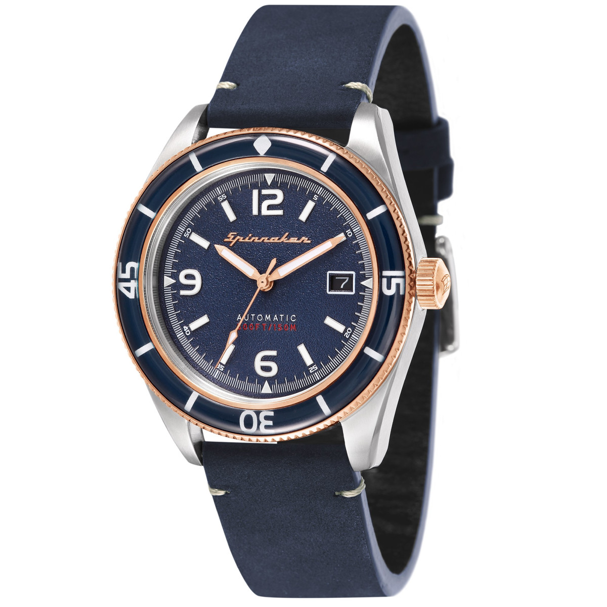 Montre Spinnaker FLEUSS Automatique - Cadran Bleu - SP-5055-04 Montre Spinnaker FLEUSS Automatique - Cadran Bleu - SP-5055-04