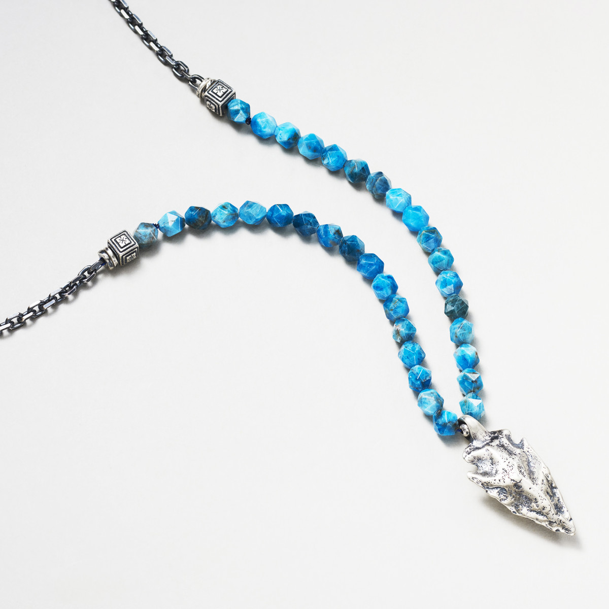 Collier Homme Argent 925/1000 "Helio" - Long : 30 cm