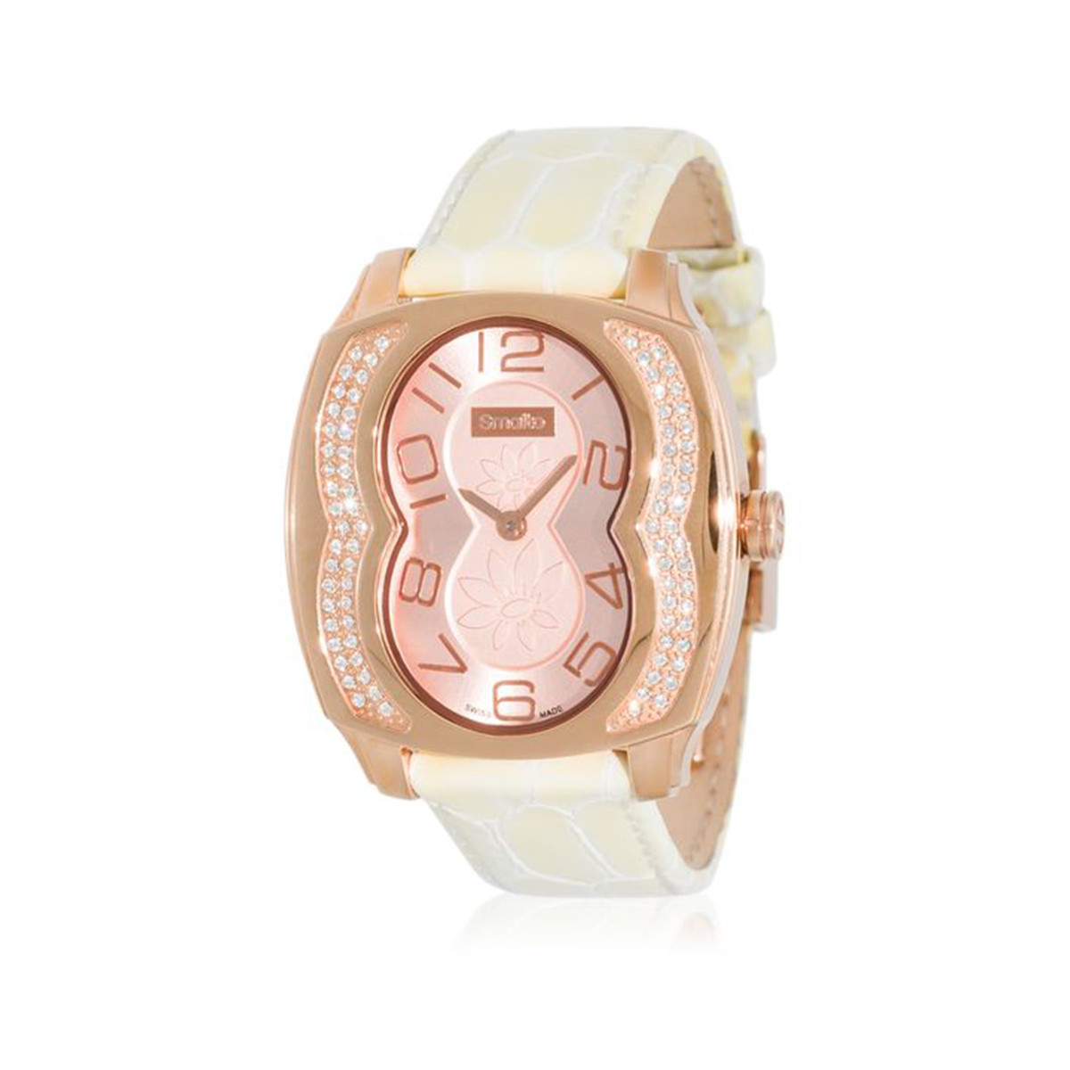 Montre Smalto Femme BENEDICTA - SNML03CrBC0 - Bracelet effet peau de serpent