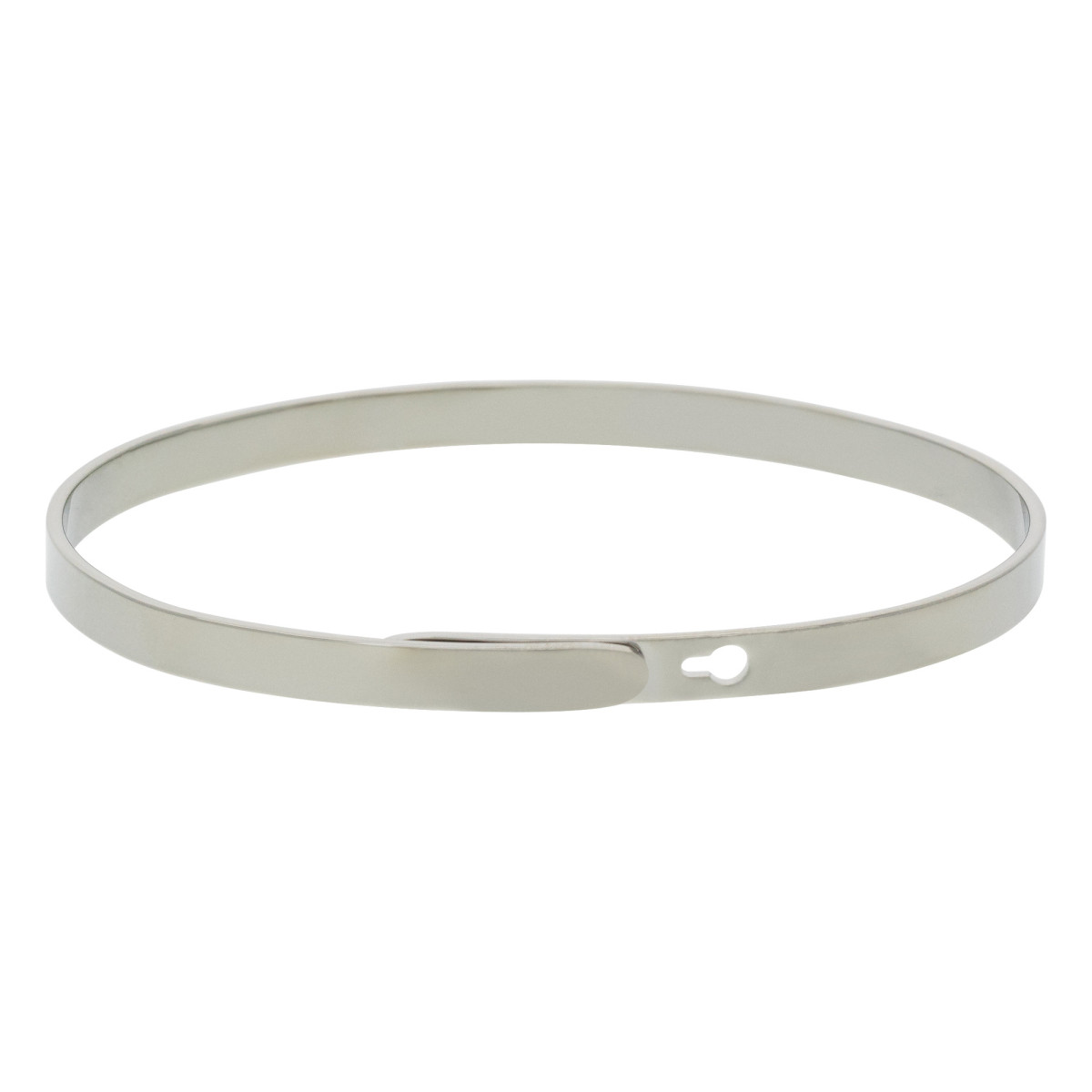Bracelet Jonc à message Laiton "MAMAN TROP CHOUETTE" "MAMAN TROP CHOUETTE" bracelet jonc argenté à message