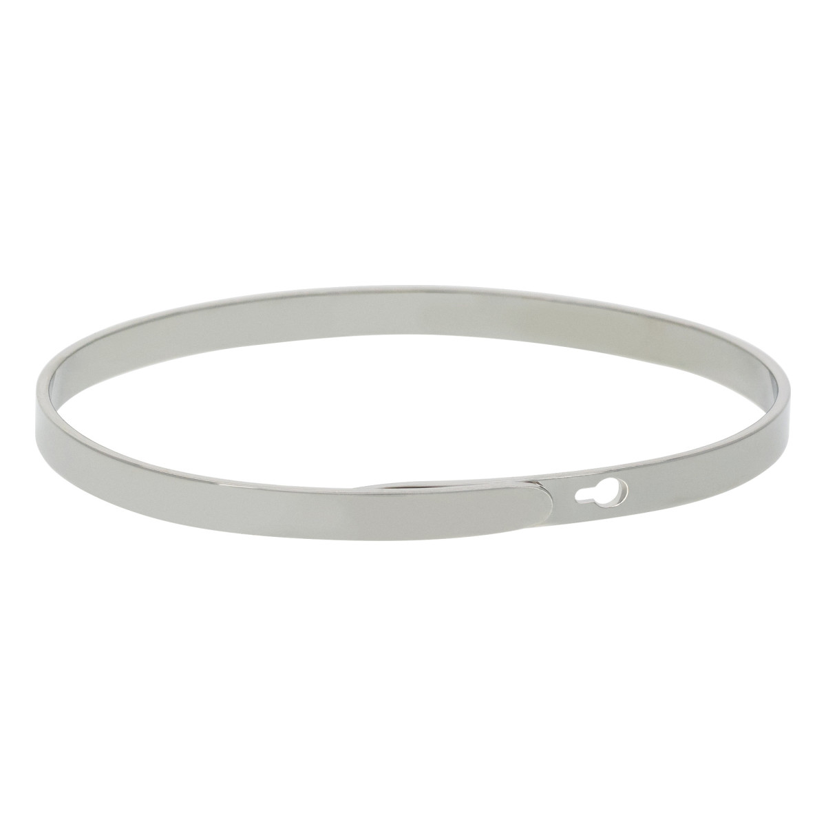 Bracelet Jonc à message Laiton "TANTE: COMME UNE MÈRE EN + COOL" Bracelet à message "Tante: Comme Une Mère en + Cool" Laiton argenté