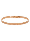 Bracelet Jonc à message Laiton rosé "LA PLUS GÉNIALE DES MARRAINES"