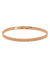 Bracelet Jonc à message Laiton rosé "MAMAN D'AMOUR"