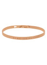 Bracelet Jonc à message Laiton rosé "MÈRE-VEILLEUSE"