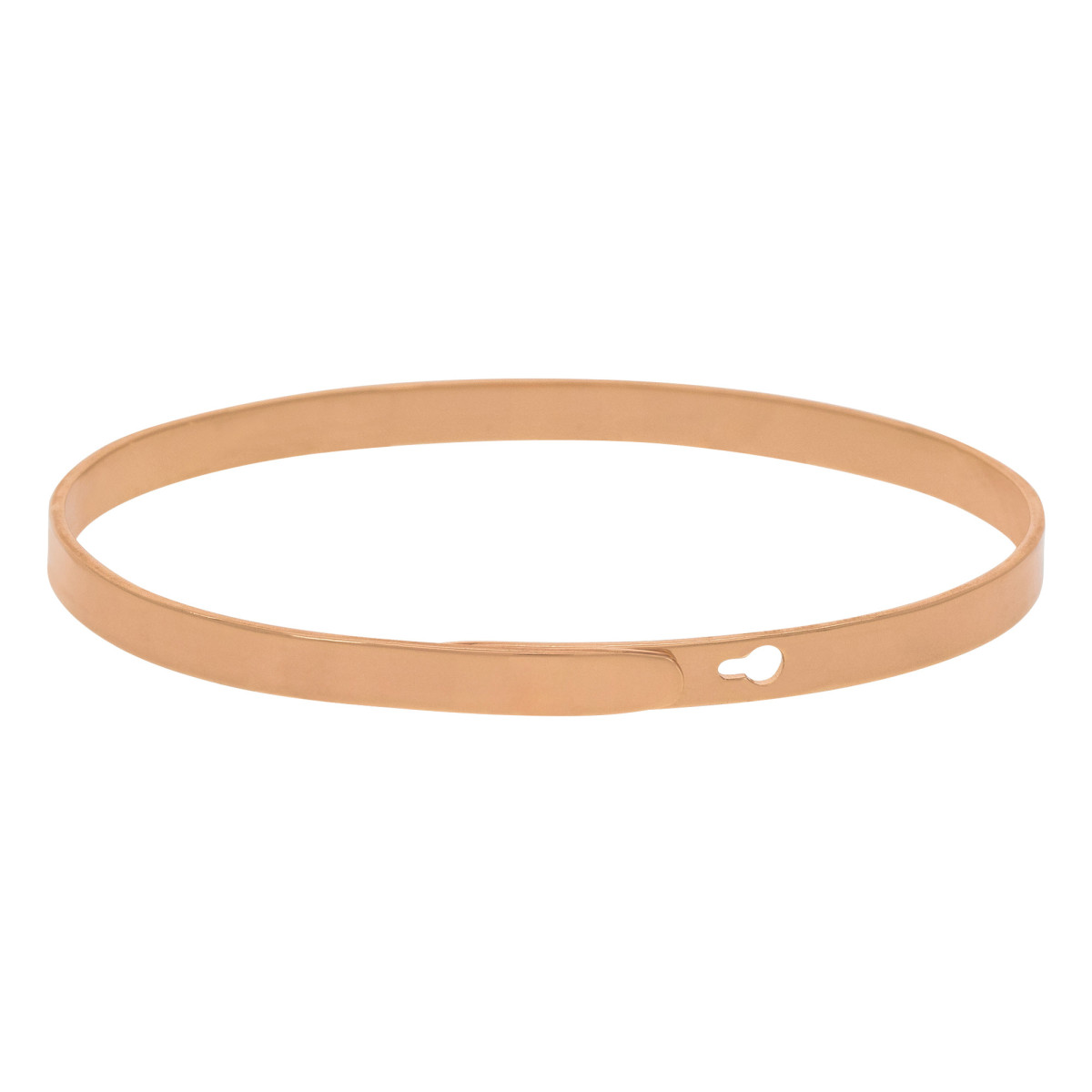 Bracelet Jonc à message Laiton rosé "MÈRE-VEILLEUSE" Bracelet à message "Mère-Veilleuse" Laiton rosé