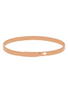 Bracelet Jonc à message Laiton rosé "PILE EN RETARD"