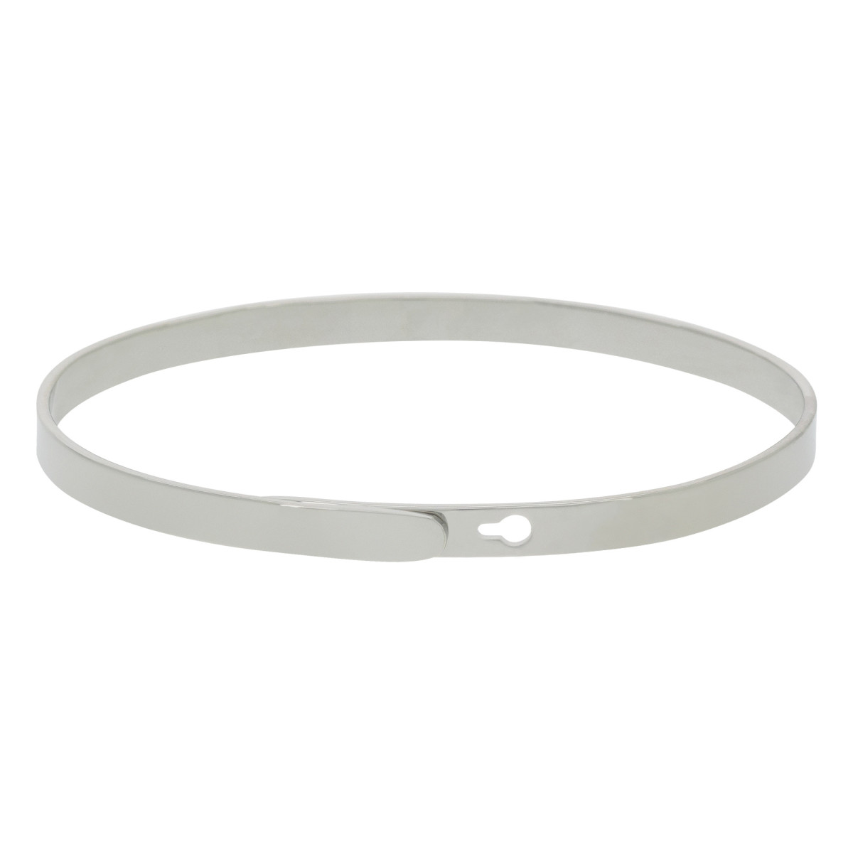 Bracelet Jonc à message Laiton "RIEN N'EST IMPOSSIBLE" Bracelet à message "Rien n'est Impossible" Laiton argenté
