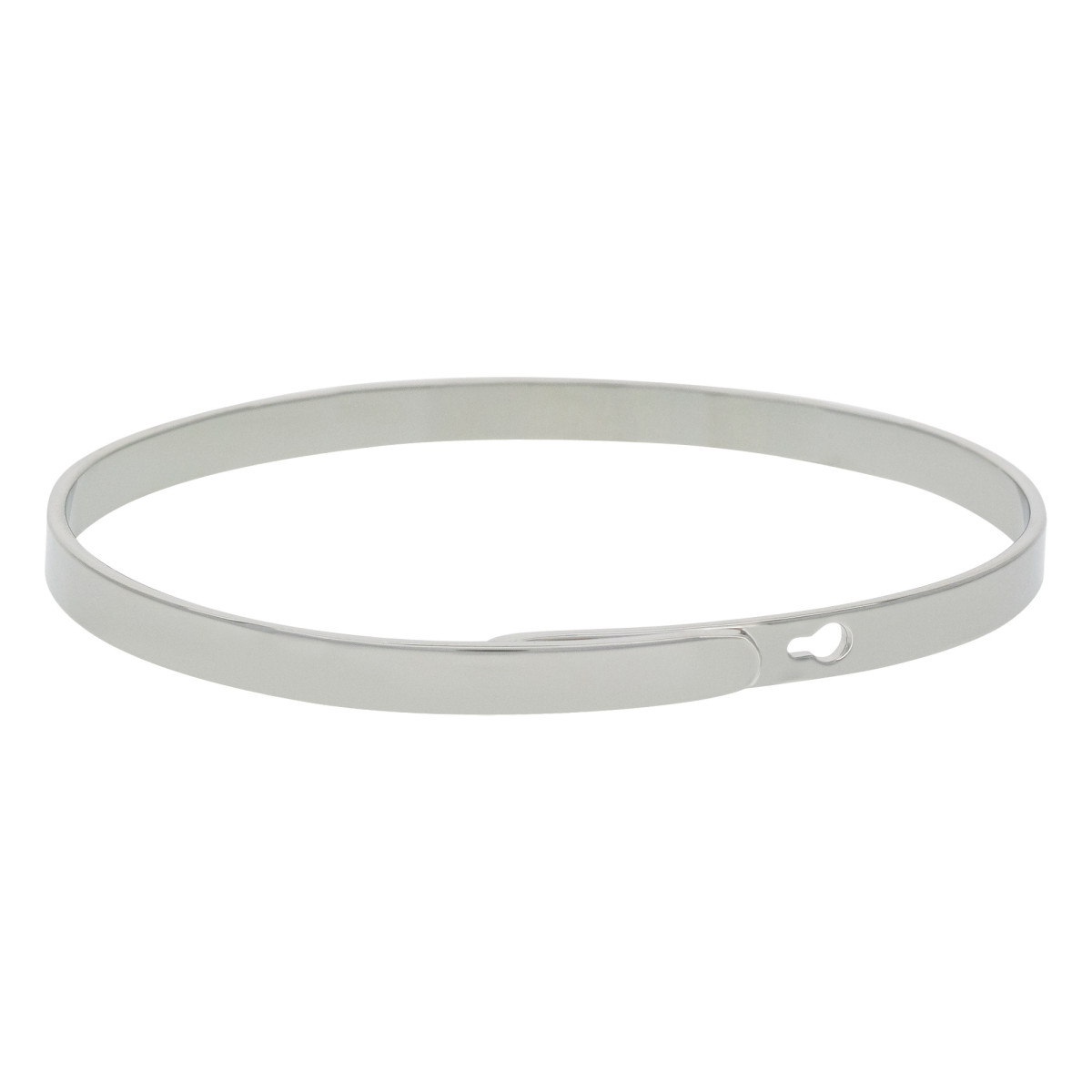 Bracelet Jonc à message Laiton "TI AMO, I LOVE YOU, JE T'AIME" Bracelet à message "Ti Amo, I Love You, Je t'aime" Laiton argenté