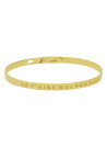 Bracelet Jonc à message Laiton doré "JE T’AIME MOI NON PLUS"