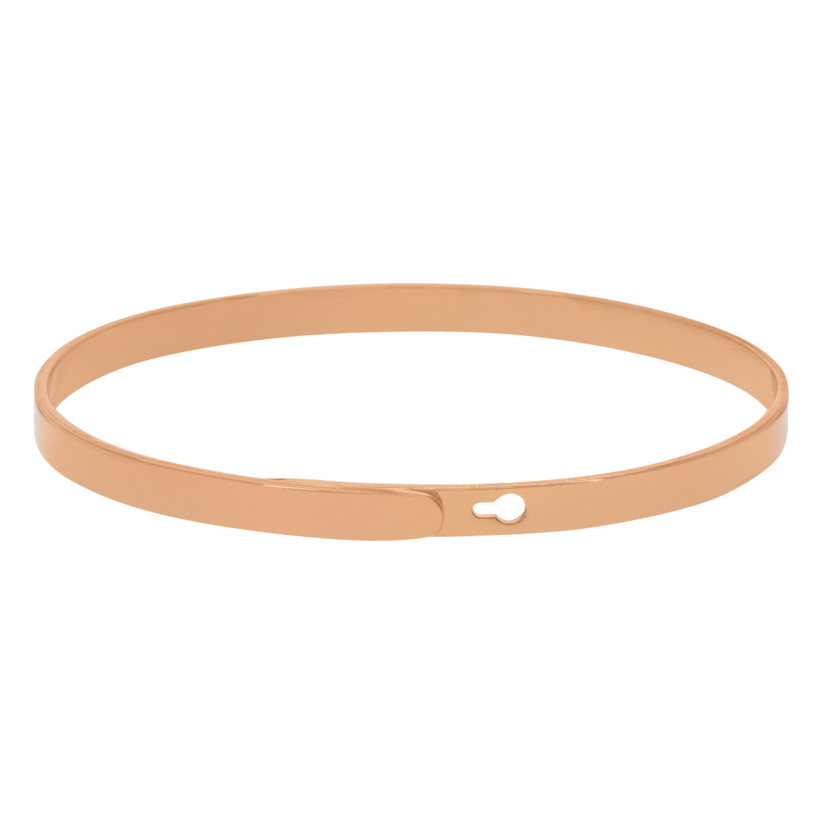 Bracelet à message "A La Vie, à L'Amour" Laiton rosé
