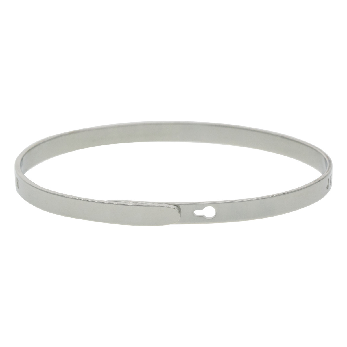 Bracelet à message "Je ne Vieillis Pas, Je Prends de La Valeur" Laiton argenté