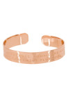 Bracelet à message Laiton rosé "JE SUIS UNE MAMAN TATOUEE, COMME UNE MAMAN NORMALE MAIS CARREMENT PLUS COOL !"