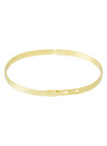 Bracelet Jonc à message Laiton doré "JE NE VIEILLIS PAS, JE PRENDS DE LA VALEUR"