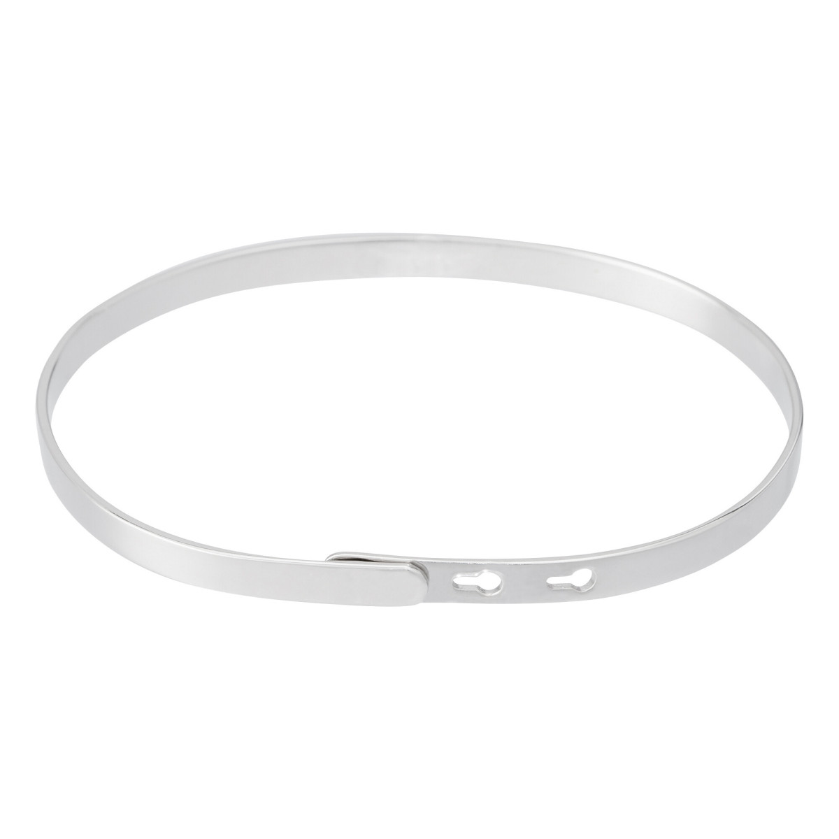 Bracelet Jonc à message Laiton "JE T'AIMAIS, JE TAIME, JE T'AIMERAI" Bracelet à message "Je t'aimais, Je t'aime, Je t'aimerai" Laiton argenté