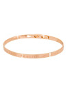 Bracelet Jonc à message Laiton rosé "LIBERTÉ, ÉGALITÉ, MOJITO"